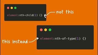 You should use  NTH-OF-TYPE instead of NTH-CHILD