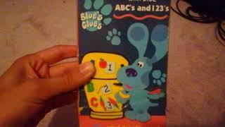 Blue's Clues ABC's and 123's 1999 VHS