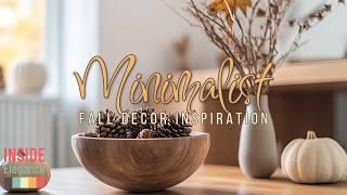 Minimalist Fall Decor Inspiration: Simple Ideas for an Elegant Look