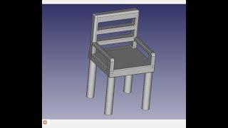 Making a Chair in free cad  IITKGP Malothro Mena 21GG20002 Section 3 DY17003