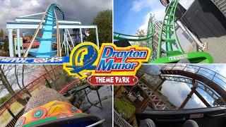 All 4 Roller Coasters At Drayton Manor - 4K On Ride POV's