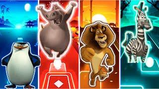 HEROES MADAGASCAR: KOWALSKI - GLORIA - ALEX - MARTY| Tiles Hop EDM RUSH