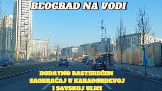 Beograd Savska i Karađorđeva pred praznike saobraćaj rasterećen