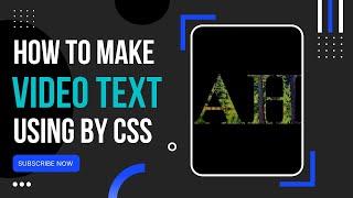 HOW TO MAKE  VIDEO TEXT USING CSS | BY HAFIZ CODING