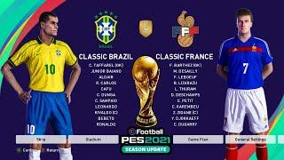 PES 2021 | NOSTALGIA Final World CUP 98 BRAZIL vs FRANCE Full Match