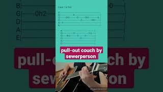 pull-out couch by sewerperson- Acoustic Guitar Tab #shorts