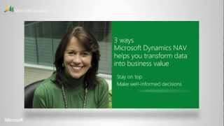 Microsoft Dynamics NAV 2013 - Global ERP - Helps You Transform Data Into Business Value