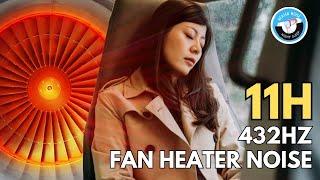 Relaxation With FAN HEATER NOISE Sound To Lull To Sleep - Black Screen | Sound In 11 Hours No ADS