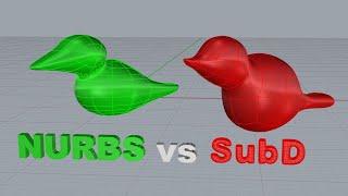 NURBS vs SubD Surfaces in Rhino 7 #200