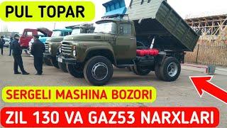 KATTA PUL TOPARLAR  ZIL 130 VA GAZ53 NARXLARI|| Sergeli Mashina Bozori.....