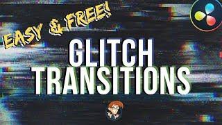 Easy GLITCH TRANSITIONS without Fusion! Davinci Resolve - 8 Minute Friday #37