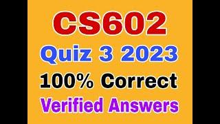 cs602 quiz 3 2023