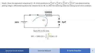 Initial conditions in Transient Analysis