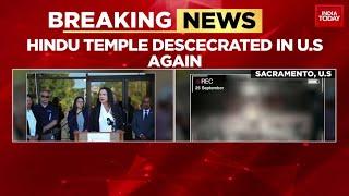 Hindu Temples Vandalised in USA, Anti-Modi Graffiti Seen, PM Modi Returns from US Visit