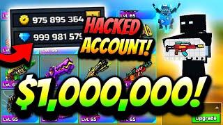 The $1,000,000 HACKED Pixel Gun 3D Account Tour... (Everything Unlocked)