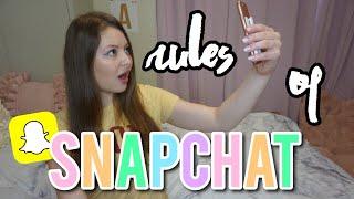 20 (unwritten) RULES OF SNAPCHAT | Do's and Don'ts, Etiquette, and Tips!