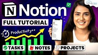 Notion Tutorial for Beginners | How to Use Notion to Organize Your Work Life (FREE Templates)