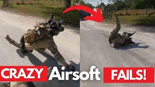 Airsoft Fails, Funny Moments, Accidents, Ultimate Compilation!!