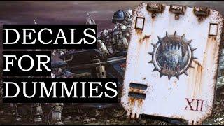 How to apply decals and transfers for Warhammer