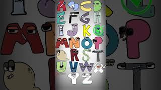 ALPHABET LORE A-Z but REVERSE FACE... #alphabetloresong #alphabet #alphabetlorememes #shorts