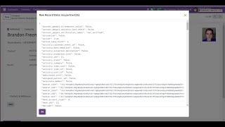 Odoo 17 View Raw Record Data Option in Debug Mode