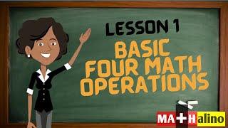 Basic Four Math Operations | Math Lessons Tagalog - English | Mathinik