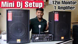 Mini Dj Setup For Home Party, School With Mic Amplifier Speaker