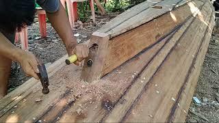 cara membuat perahu kayu buat memancing dari awal sampai selesai