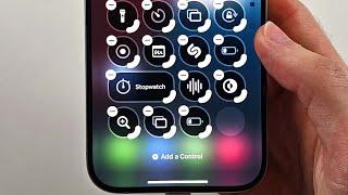 How To Remove Control Center Icon from iPhone iOS 18