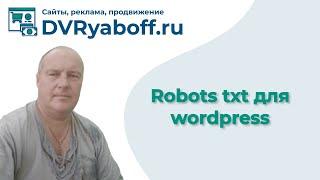 Robots txt для wordpress