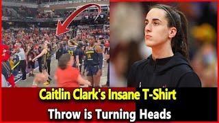 Just received news: Caitlin Clark's Insane T-Shirt Throw is Turning Heads.