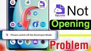 digilocker not opening developer options