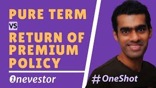 Pure Term Life Insurance vs. Return of Premium Term Plan | #Shorts | EP. #202