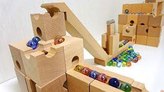 Marble Run ASMR  Wooden Cuboro & Eureka Standard MIX Course