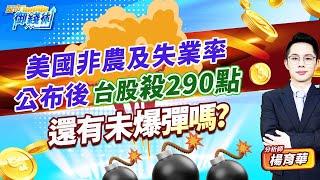 (有CC字幕)2024.09.09【美國非農及失業率公布後 台股殺290點 還有未爆彈嗎?】#楊育華 #股市御錢術