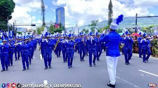 Primera Presentacion de  Banda El Salvador Presidencial en Desfile de Independencia 2023.