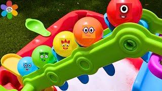 Learn colors and patterns with the Numberblocks Bubble Party | Compilation Video For Toddlers