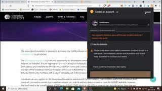 Moonbeam network crowdloan előregisztráció ( hogyan csinálj magadnak Polkadot wallet-et)