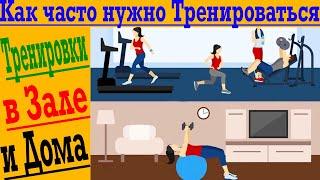 Как часто нужно тренироваться для максимального эффекта ? Тренировки в зале и дома!