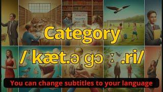 Category  meaning with 5 examples