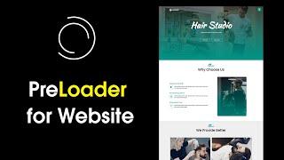 How To Make Website Preloader Using HTML CSS JS | Page Loading, Website Loading Animation
