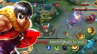 BUKAN BOWO NAMANYA KALAU GAK TENGIL | CHOU BUILD TERSAKIT - TOP GLOBAL CHOU MLBB