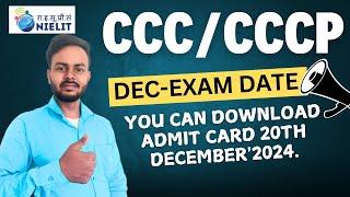 CCC,CCC PLUS December 2024 Exam Date_Nielit ccc december 2024 exam date by @baahueducation