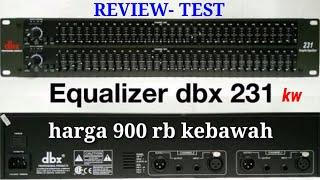 TEST Equalizer DBX 231