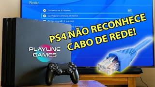 PS4 não reconhece cabo de rede - Resolvido!!!