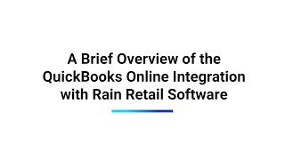 A Brief Overview of the QuickBooks Online Integration with Rain