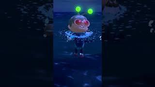 I Caught A Mantis Shrimp At Night On Animal Crossing - #shorts