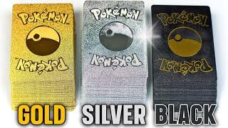 Opening Pokemon cards - GOLD -  SILVER - BLACK