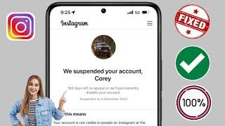 Fix we Suspend Your Account Instagram 180 Days Problem || Instagram Account Suspended