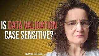 Is Data Validation case sensitive for lists?